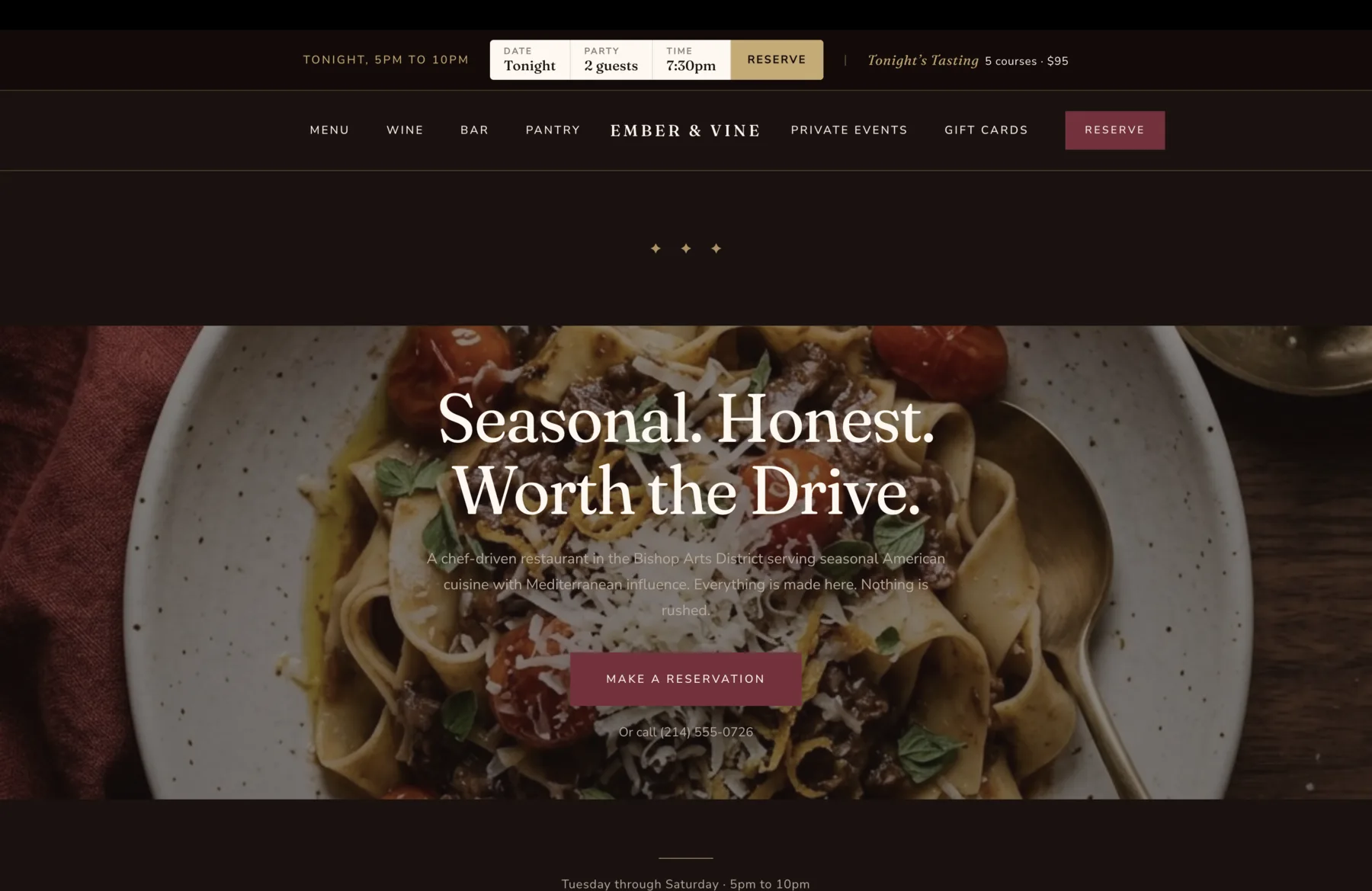 Upscale Restaurant brief preview