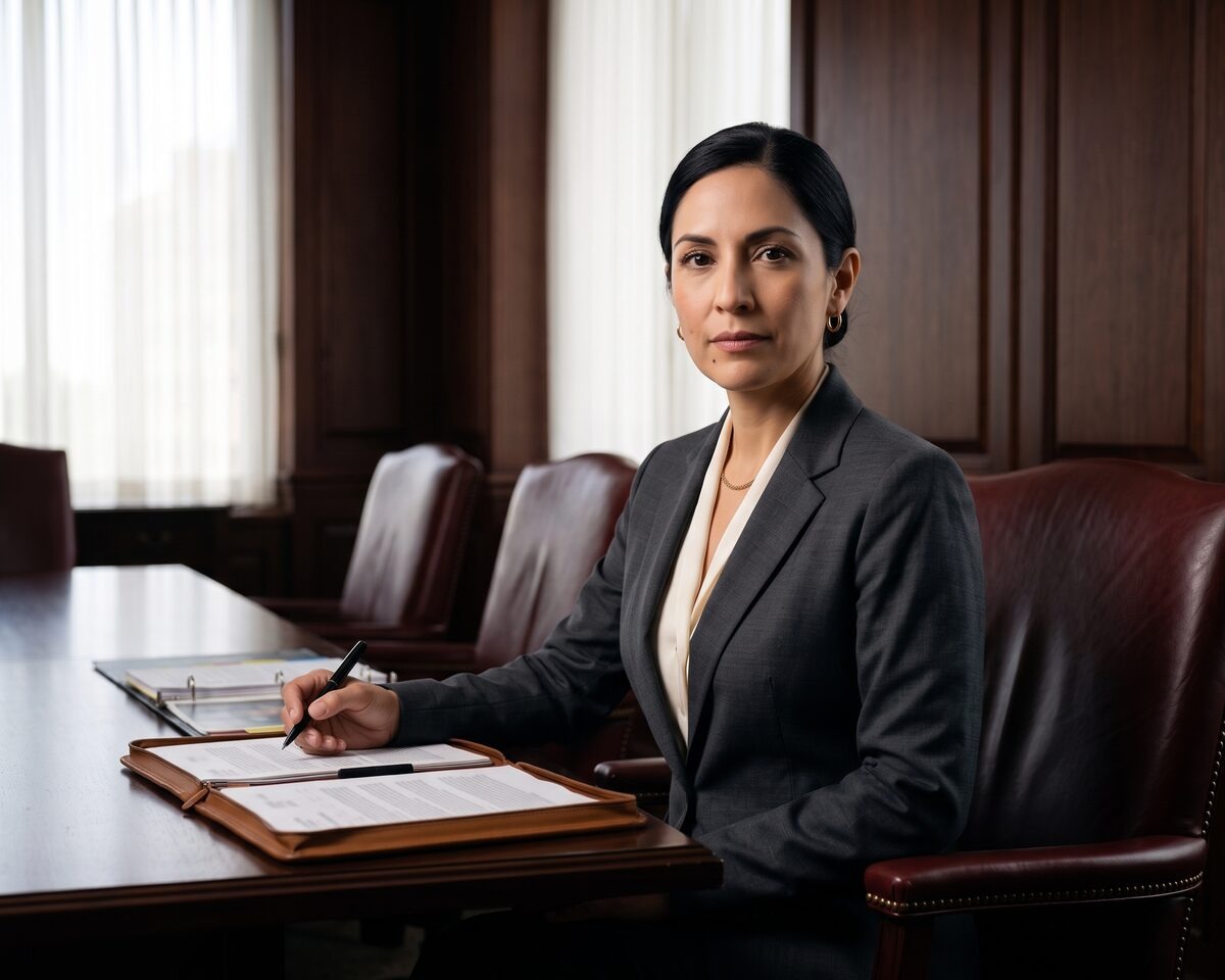 Elena M. Vasquez, senior trial partner